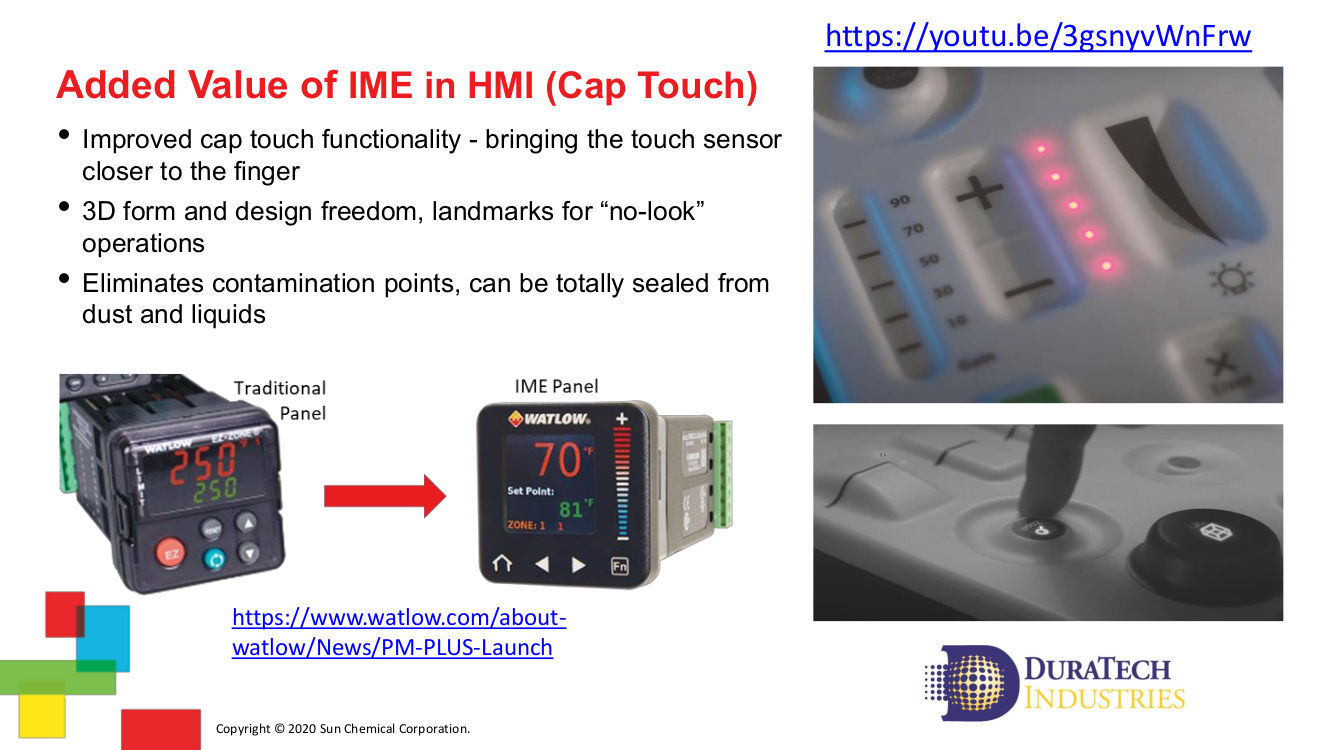 Printed Electronics in Human Machine Interface - SERVILAN